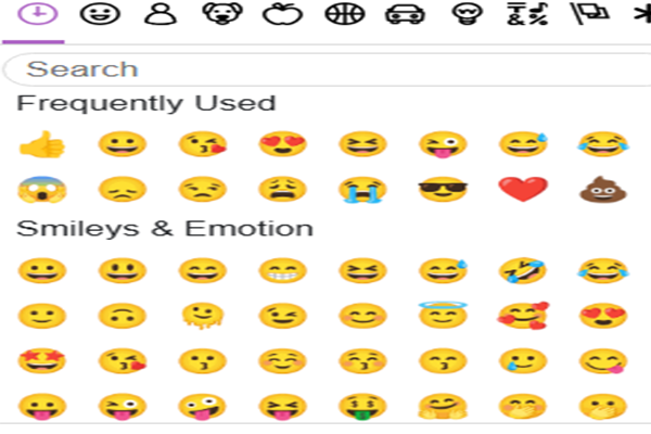 Imagen representando gran cantidad de Emojis
