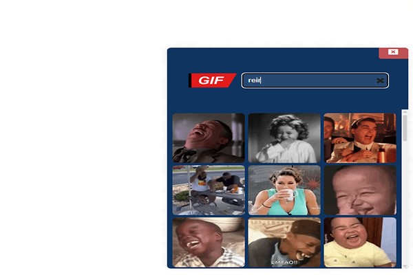 Imagen representando la búsqueda de emojis Gif